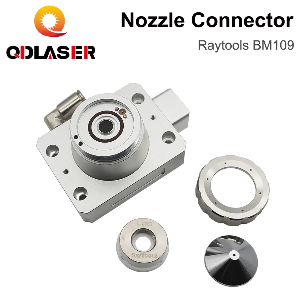 QDLASER Fiber Laser Head Nozzle Connection Parts BM109 0-1.5kW for Fiber Metal Cutting Machine Nozzle Connector
