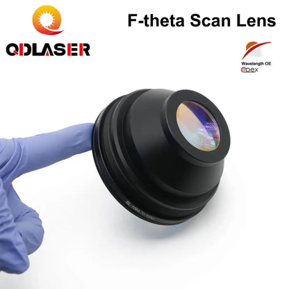 QDLASER F-theta Scan Lens for 1064nm YAG Fiber Laser Galvo System 70X70 150X150 300X300 Scanner Field Opex Fiber Focus Lens