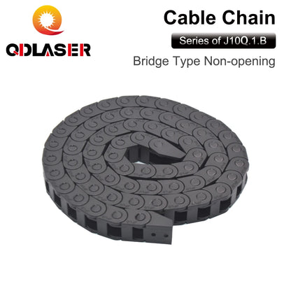 QDLASER Transmission cable chain 10*10 10*15 10*20 mm 1M Non Snap-Open Plastic Towline Transmission Drag Chain Machine