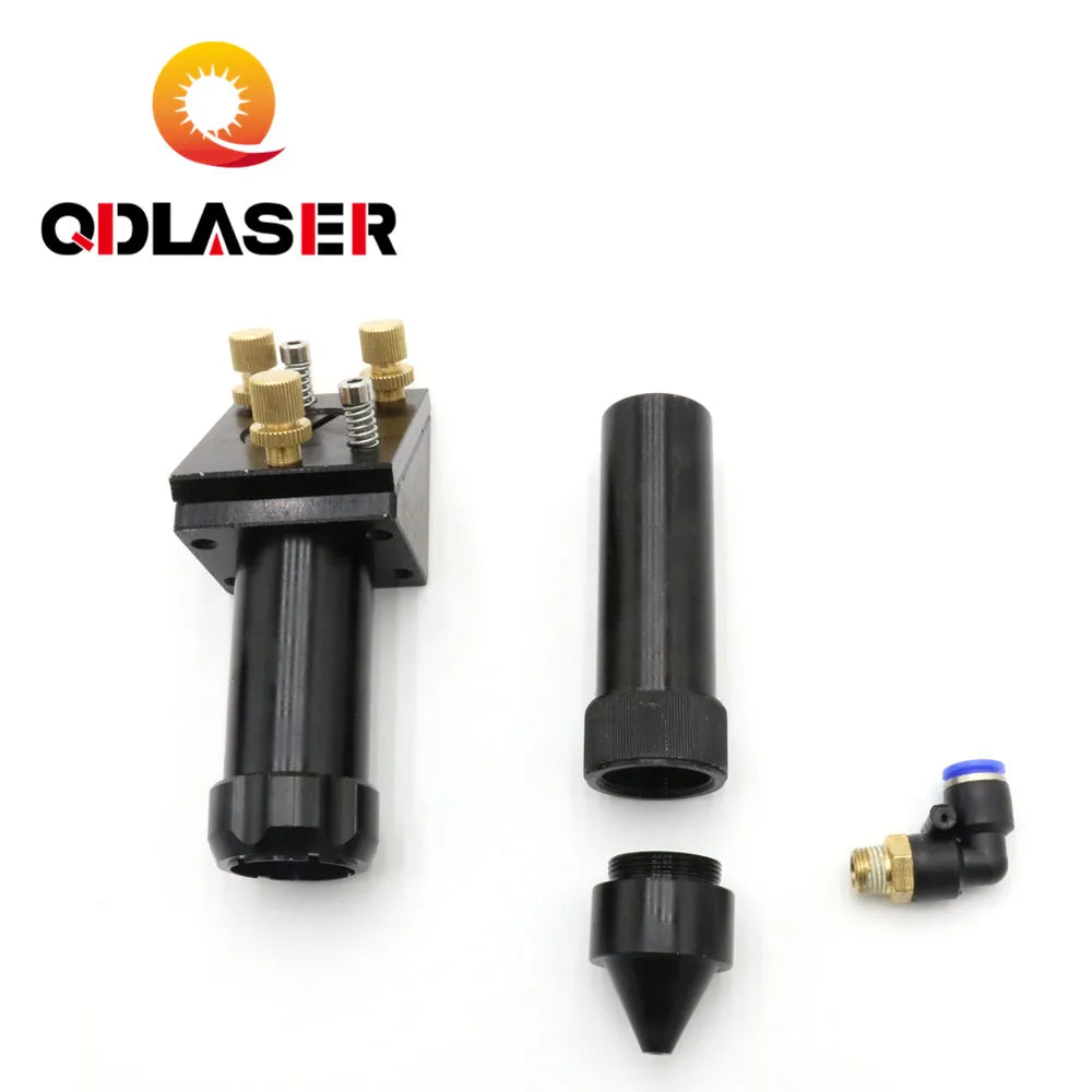 QDLASER CO2 Laser Head for Focus Lens Dia.18 19 20 FL. 38.1 50.8 63.5 75 101.6 127mm & Mirror 25mm Mount for Laser Machine