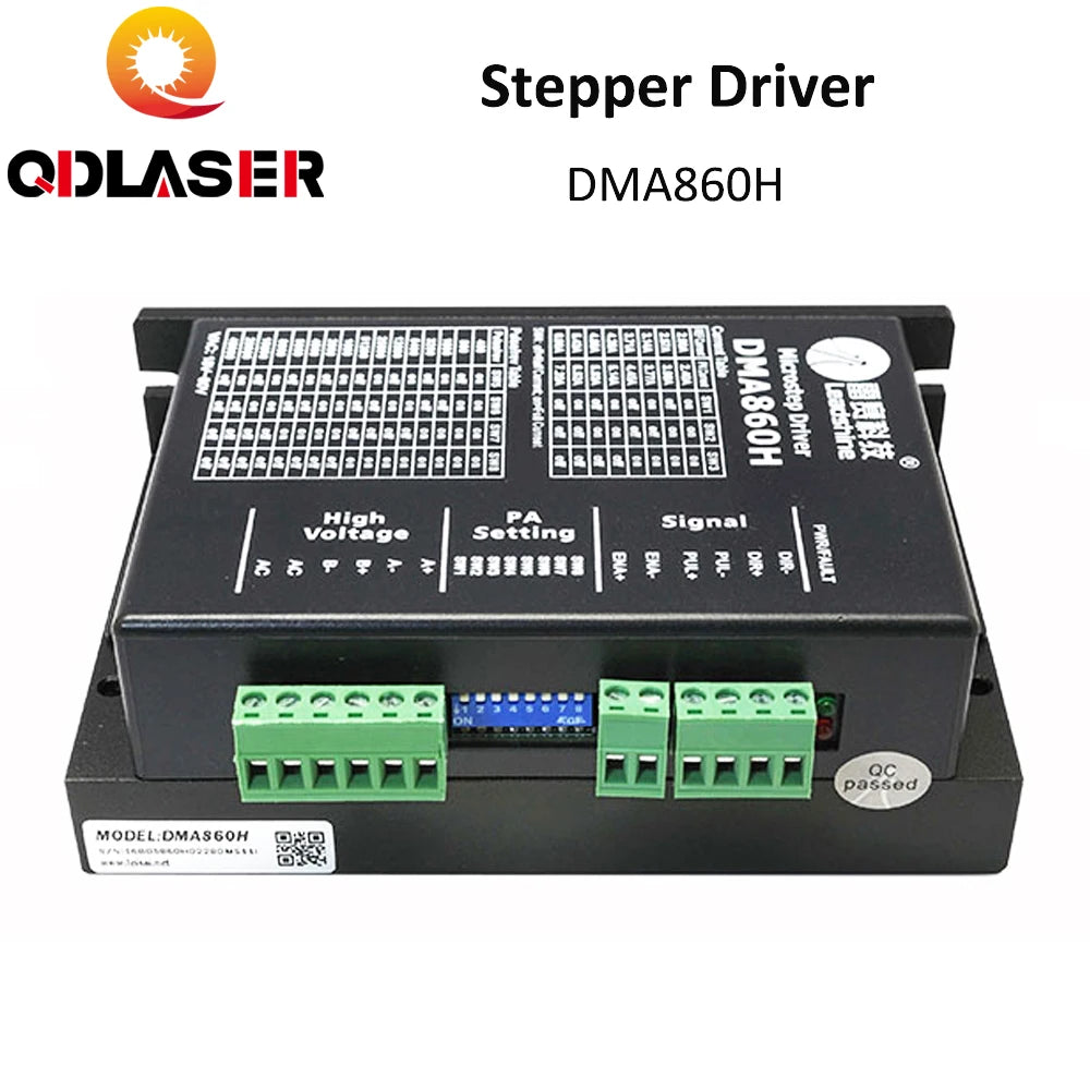 QDLASER Leadshine Driver 2-Phase NEMA34 DMA860H Stepper Motor Driver for Co2 Laser Cutting and Engraving Machine