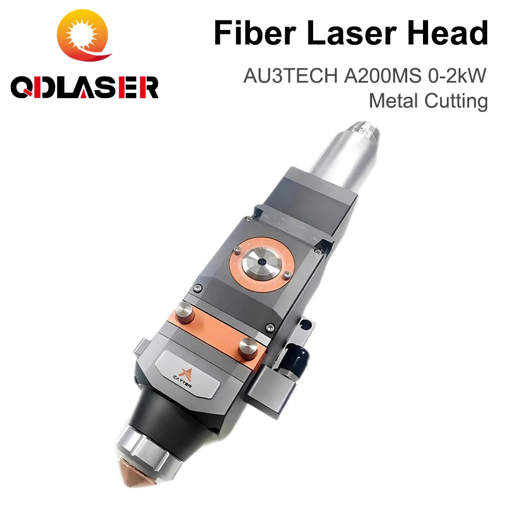 QDLASER Metal Fiber Cutting Head AU3TECH A200MS 0-2kW Automatic Focusing QBH For laser fiber cutting machines