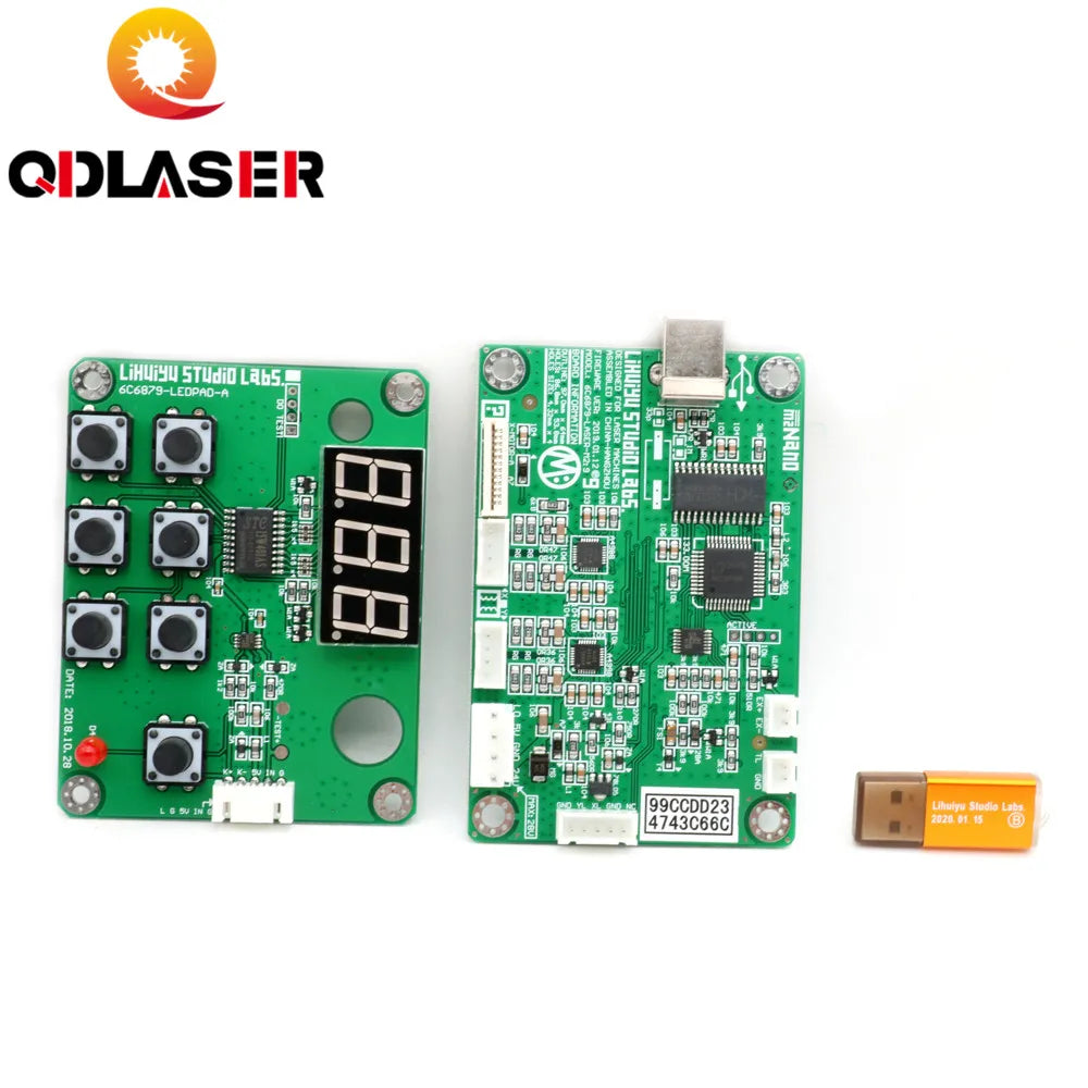 LIHUIYU M2 Nano Laser Controller Mother Main Board  Control Panel Dongle B System Engraver Cutter DIY 3020 3040 K40