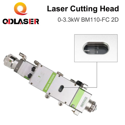 QDLASER Raytools Laser Cutting Head BM110-FC2D 0-3.3kW Auto-Focus FL125/155/200mm for Laser Cutting Machine