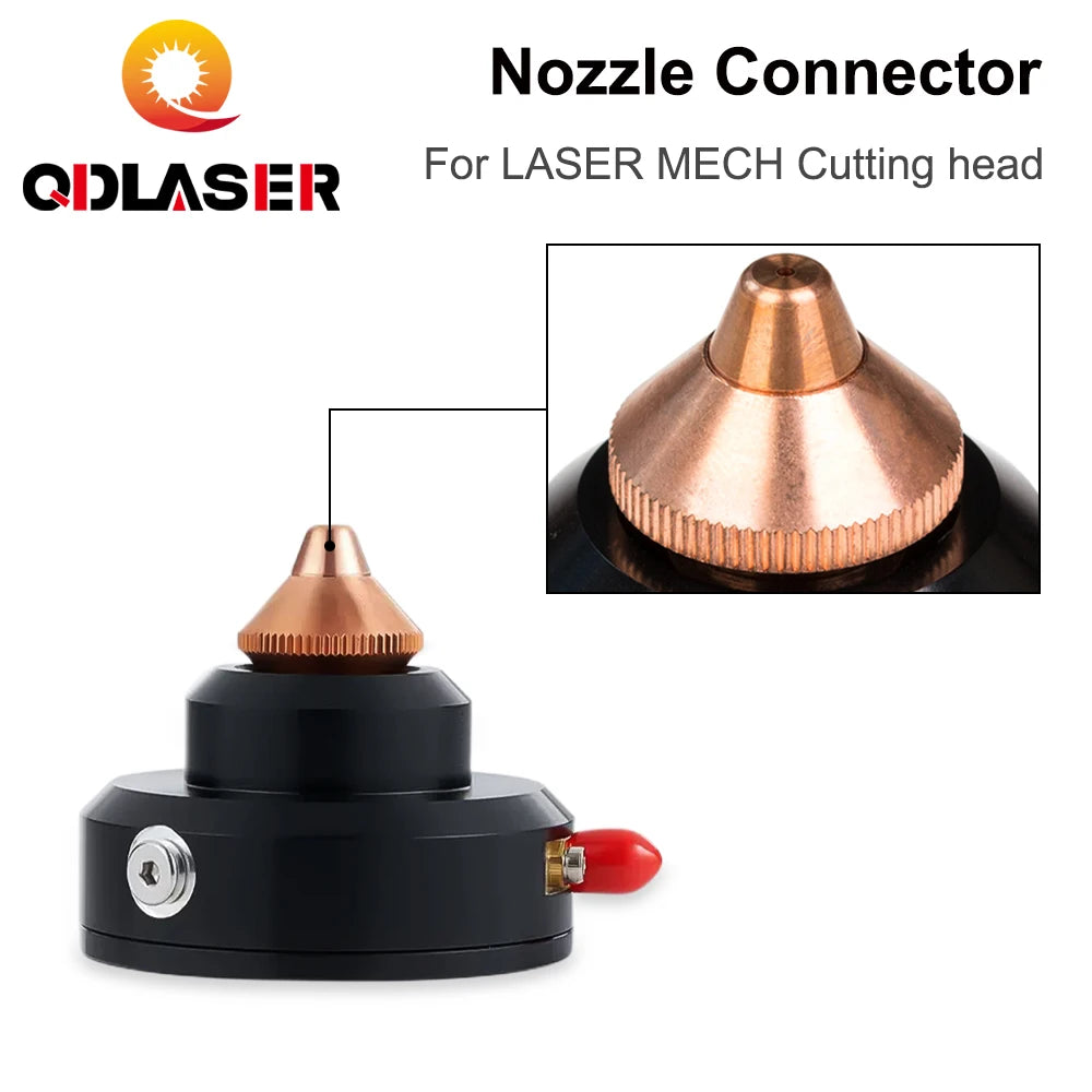 QDLASER Laser Cutting Head Nozzle Connector Dia. 20mm for Lasermech Cutting Head Shielded Tip Sensor