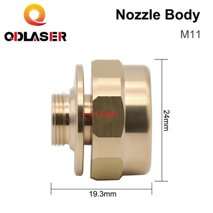 QDLASER M11 Laser Nozzles Body Anti-collision Accessories Nozzles Holder Copper Fiber Cutting Head Replacement Parts