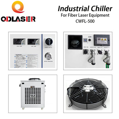 QDLASER Fiber Laser Cutting Machine Water Chiller CWFL-500 Factory Price