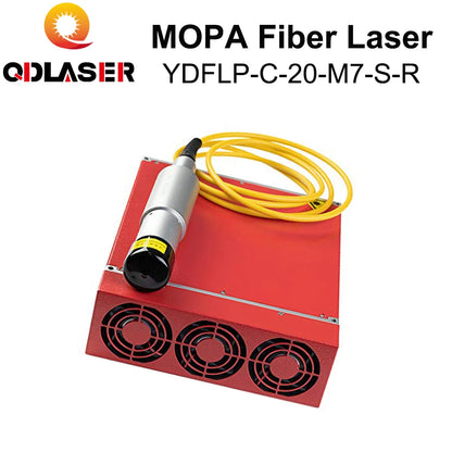 QDLASER 20W MOPA Fiber Laser Marking Machine Parts Fiber Laser Source