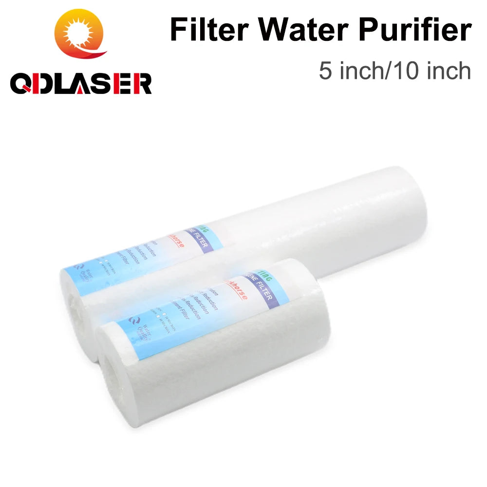 QDLASER Ion Resin Filter 5 inches / 10 inches Water Purification Filter Coolers for Fiber Lasers