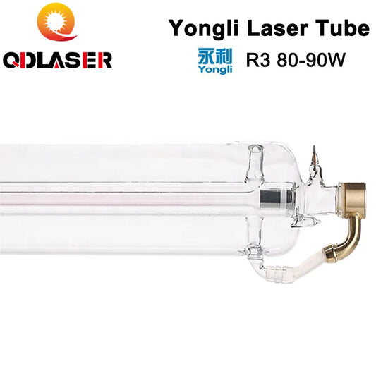 10months Warranty Yongli R3 80W Laser Tube 1250mm Length 80mm Diameter for Co2 Laser Engraving and Cutting Machine