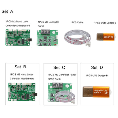 LIHUIYU M2 Nano Laser Controller Mother Main Board  Control Panel Dongle B System Engraver Cutter DIY 3020 3040 K40