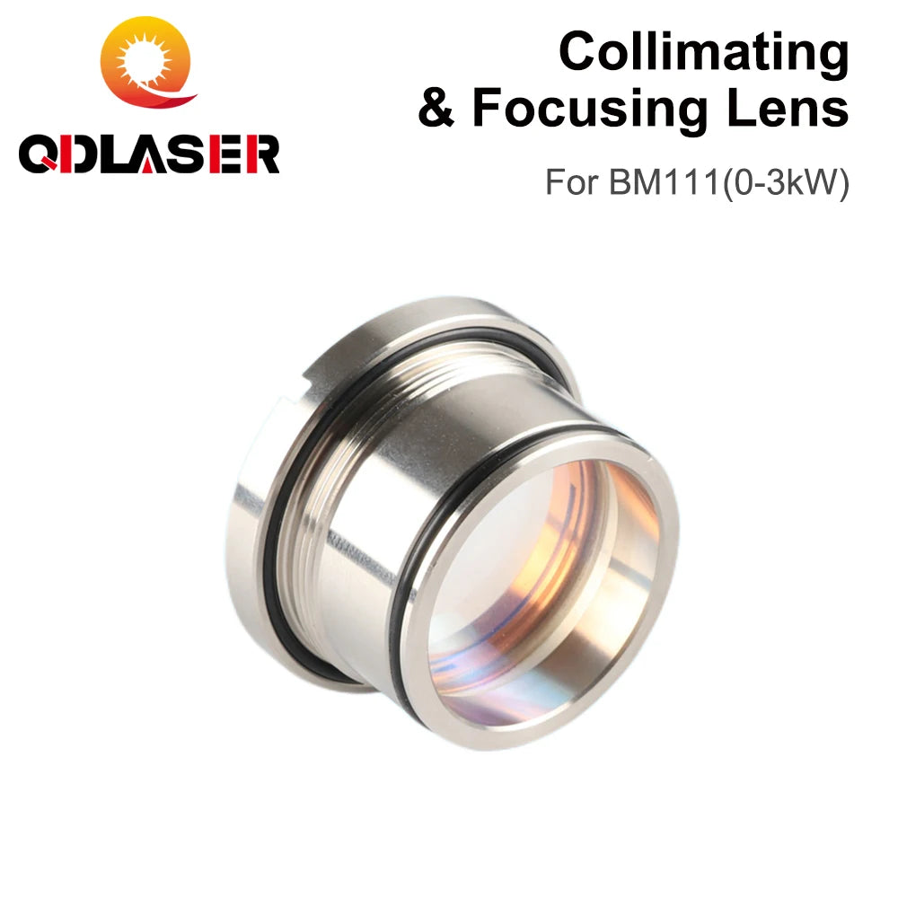 QDLASER BM111 0-3KW Collimating &amp; Focusing Lens D30 F100 F125mm with Lens Holder for Raytools Laser Cutting Head BM111