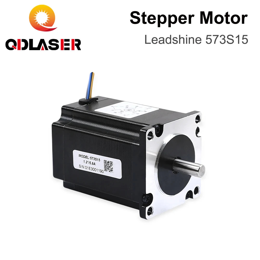 QDLASER Leadshine 573S15 3 Phase Stepper Motor for NEMA23 5A Length 79mm (2.99 Inch) Shaft 8mm (0.315 Inch)