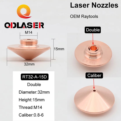 QDLASER OEM Laser Cutting Nozzle Type a D32mm for Raytools