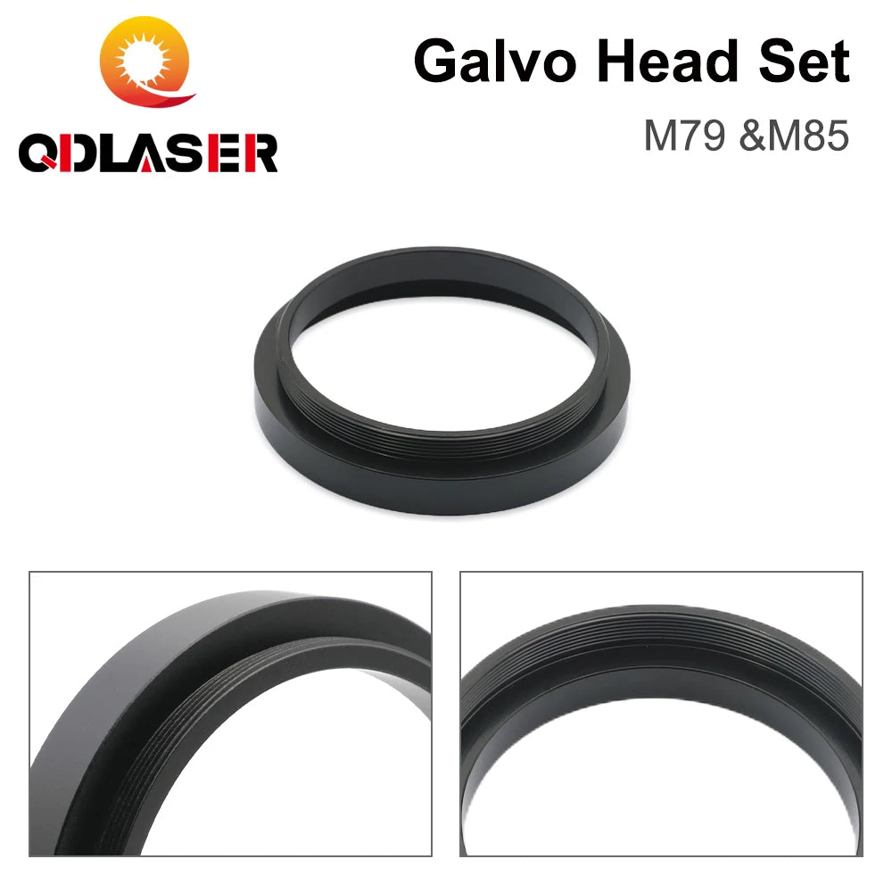 F-theta Lens Male Thread Reverse Adapter Ring Height 18mm 34mm for Thread M85 M79 CO2 Laser &amp; Fiber Laser marking machine
