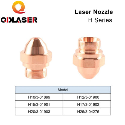 QDLASER Fiber Laser Nozzles H Series Nozzles High Pressure For Wholesale H Series Highyag Laser Cutting Machine