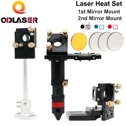 QDLASER  E Series Co2 Laser Head Set 20mm Reflect Mount with Focus Len Mirrors for Laser Engraver and Cutting Machine Parts