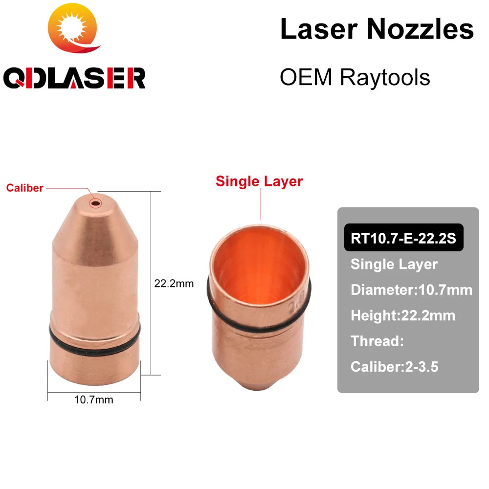 QDLASER OEM Laser Cutting Nozzle Mounting TIP Retainer Nut for Raytools Laser Head