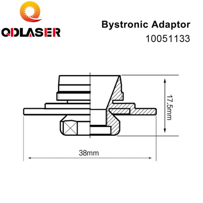 QDLASER Laser Adaptor Adaptor Nozzle OEM Support Laser Parts Consumables for Bys