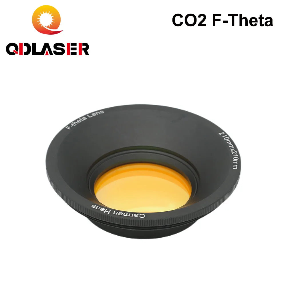 QDLASER CO2 F-theta Scan Lens Field Lens 10.6um 10600nm 50x50-600x600 Thread M85 for YAG Optical CO2 Laser Marking Machine Parts
