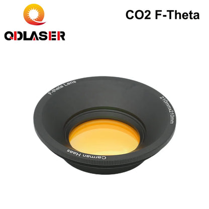 QDLASER CO2 F-theta Scan Lens Field Lens 10.6um 10600nm 50x50-600x600 Thread M85 for YAG Optical CO2 Laser Marking Machine Parts