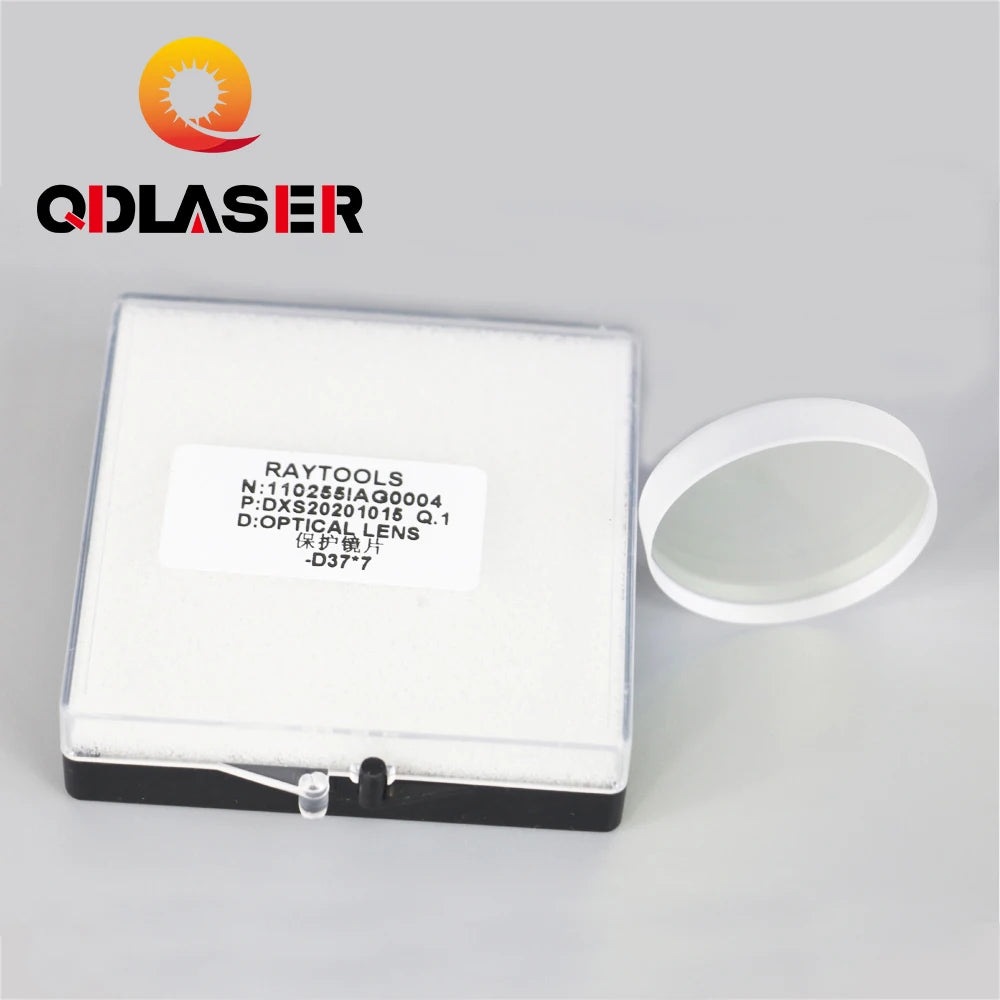 QDLASER 37*7 Optical Protective Laser Lens for Raytools BM114 Laser Cutting Head