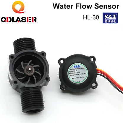 QDLASER Cold & Heat Exchange Equipment Parts Water Flow Sensor for Cooling Chiller for Laser Cutting Machine
