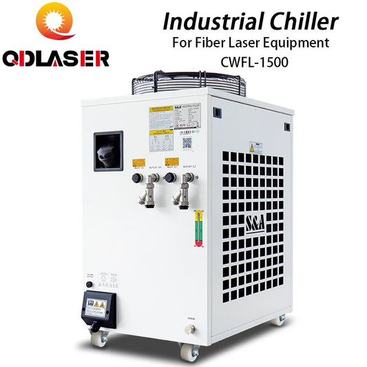 QDLASER Industry Air Water Chiller CWFL-1500AN & 1500BN for Fiber Laser Engraving and Cutting Machine