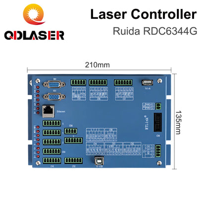 QDLASER Ruida RD RDC6344G 7" Touch Screen CO2 Laser DSP Controller for Co2 Laser Engraving and Cutting Machine DSP RuidaRDC6344G