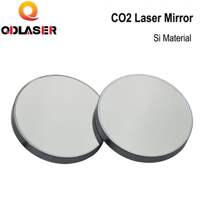 QDLASER 3pcs Co2 Laser Si reflective Mirrors 25mm for Laser Engraver Gold-Plated Silicon Reflector Lenses