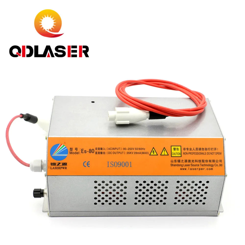 QDLASER 80-100W HY-ES80 CO2 Laser Power Supply for CO2 Laser Engraving Cutting Machine ES Series
