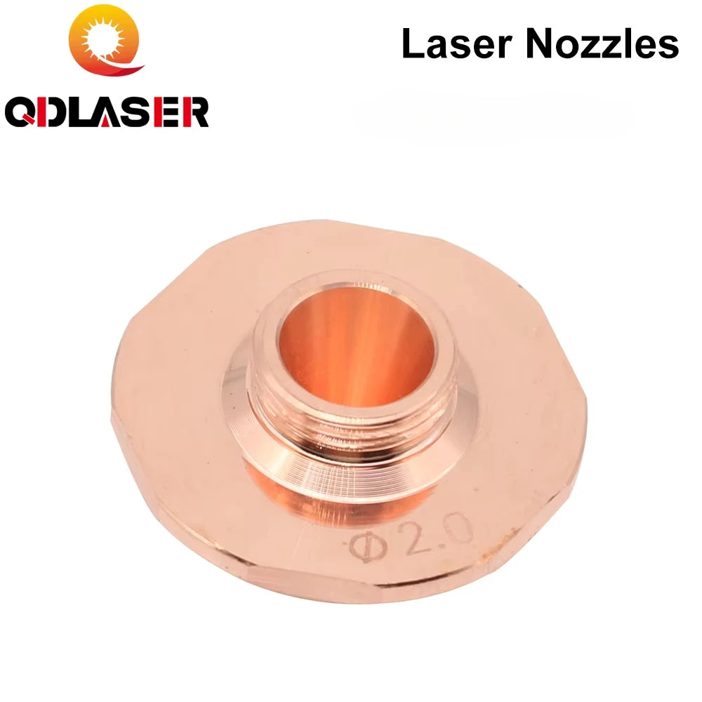 QDLASER Laser Cutting Nozzles Caliber 0.8mm-1.7mm Single Layer Dia.24 for Fiber Laser Cutting Head
