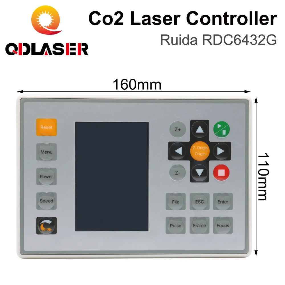 QDLASER Rida RDC6432 CO2 Laser Controller System for Laser Cutting and Engraving Machines Replacements Replaces AWC708S RDC6442S