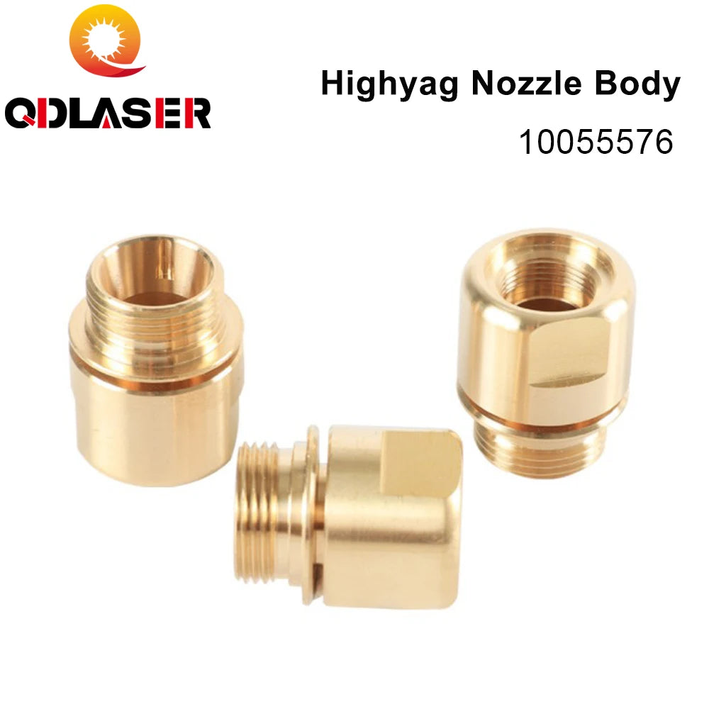 QDLASER Highyag/Nukon Laser Nozzle Adaptor 10055576 Laser Spare Parts for Nukon Laser Cutting Machines