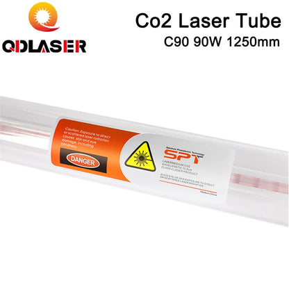 SPT C90 90w Co2 Laser Tube 90W-100W Length 1250mm Dia.80mm For Co2 Laser Engraving and Cutting Machine