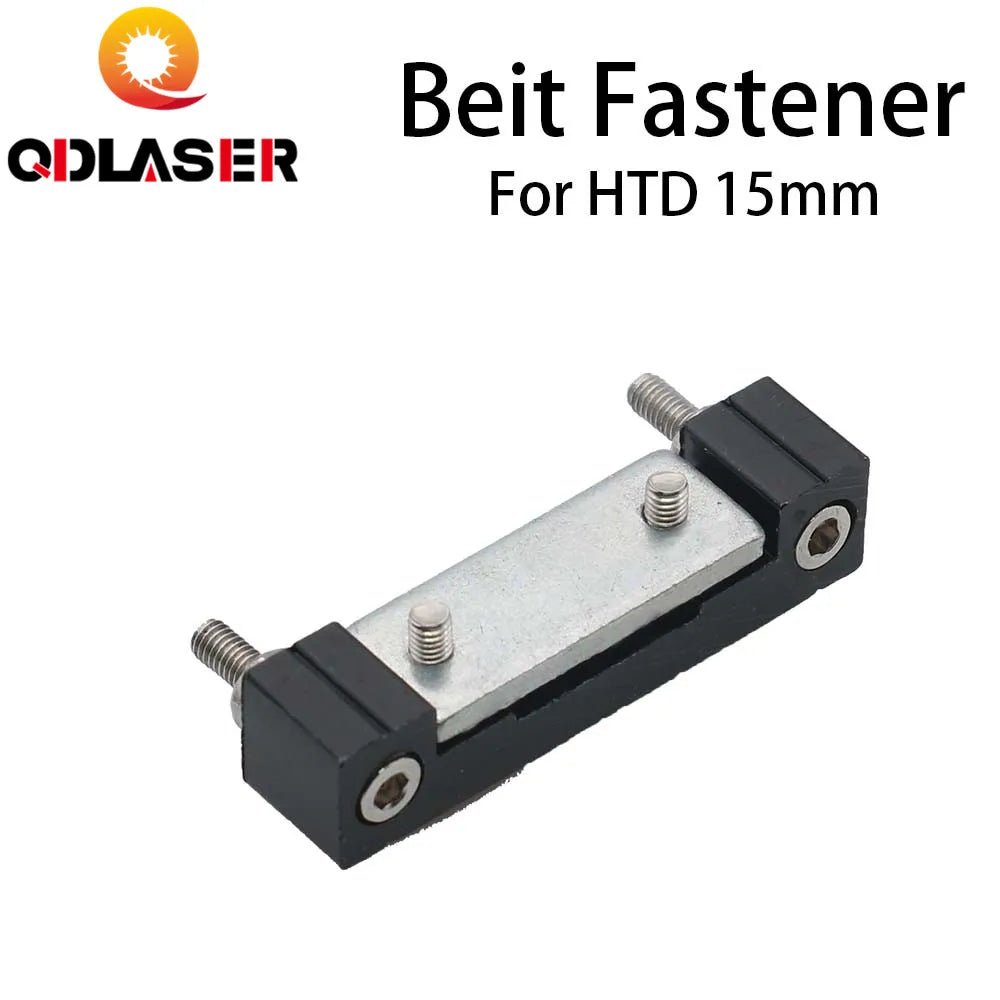 QDLASER Laser Mechanical Parts Belt Fastener for HTD-3M 15mm Timing Belt Co2 Laser Engraving and Cutting Machine