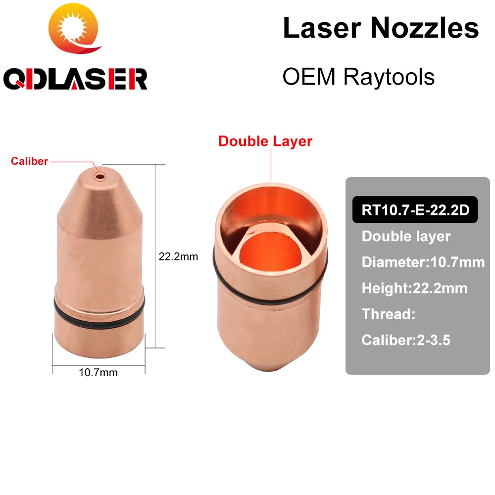 QDLASER OEM Laser Cutting Nozzle Mounting TIP Retainer Nut for Raytools Laser Head