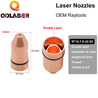 QDLASER OEM Laser Cutting Nozzle Mounting TIP Retainer Nut for Raytools Laser Head
