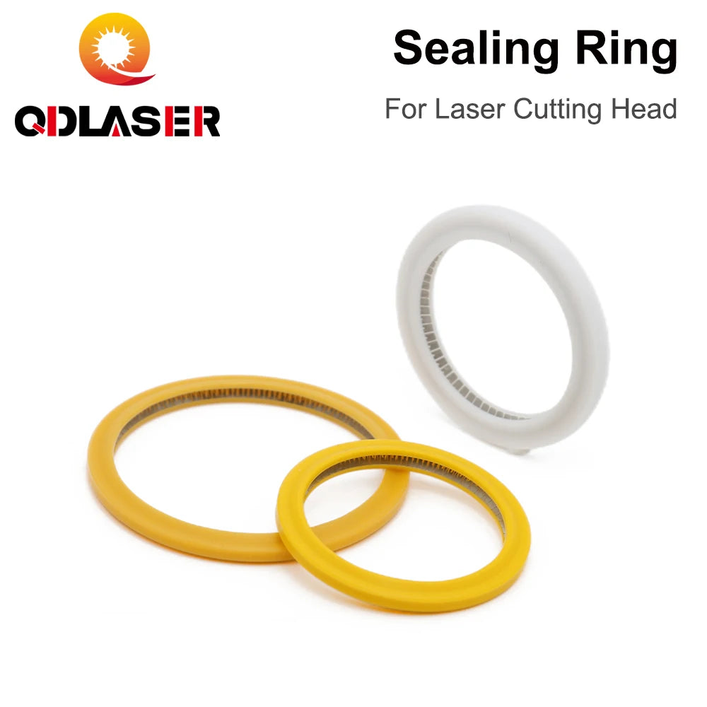 QDLASER Seal Ring Gasket protection Window Yellow / White for Raytools/Precitec/WSX/Bodor Customizable Size for Fiber Laser Head