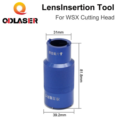 QDLASER Lens Insertion Tool D30 for WSX Focusing Collimating Lens on 1064nm Fiber Laser Cutting Machine