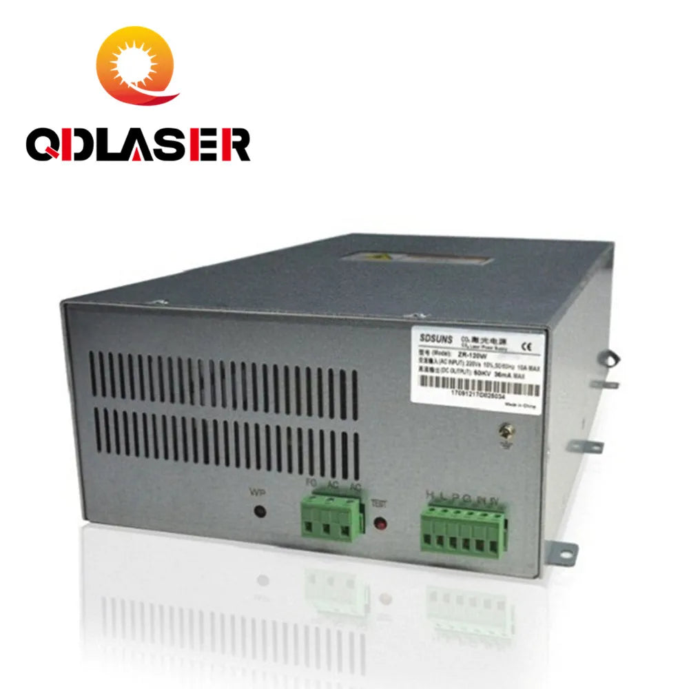 QDLASER ZR-120W 120W Laser Power Supply  for 100W - 130W Co2 Glass Laser Tube Engraving and Cutting Machine 2Years Warranty