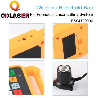 QDLASER Cutting Controller Parts FSCUT2000 Control Card/Terminal Board/Wireless Handled Box