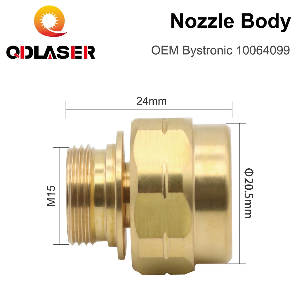 QDLASER  OEM 10064099 Laser Nozzles Holder M15-M10 for Fiber Laser Cutting Head Replacement Parts