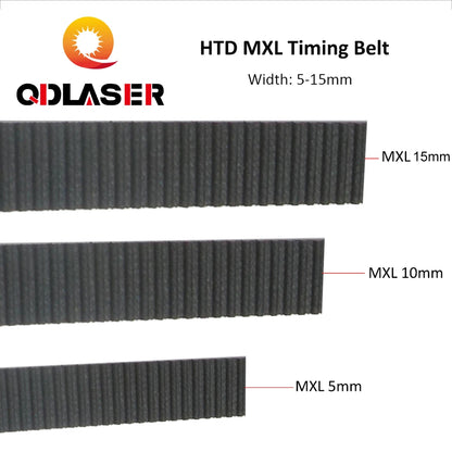 CO2 Laser Machine Gennral Parts Rubber MXL Timing Belt 5/10/15 mm