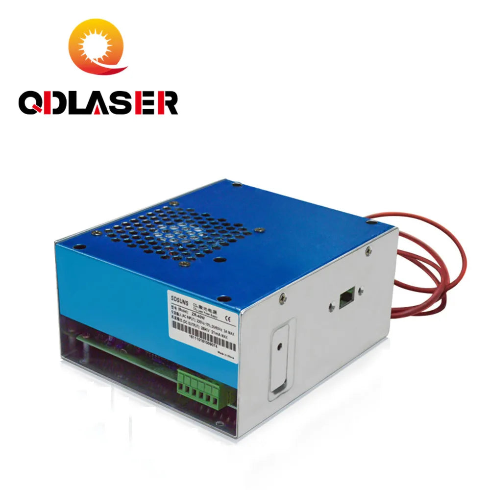 QDLASER Co2 Laser Power Supply 40w for 30W 40W 50W Co2 Glass Laser Tube