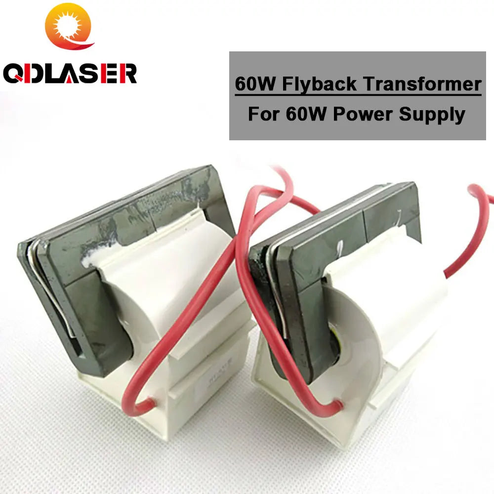 QDLASER 60W Laser Power Supply High Voltage Flyback Transformer for CO2 Laser Engraving and Cutting Machine