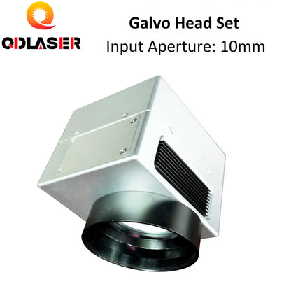 QDLASER 1064nm Fiber Laser Scanning Galvo Head Input Aperture10mm Galvanometer Scanner with Power Supply Set