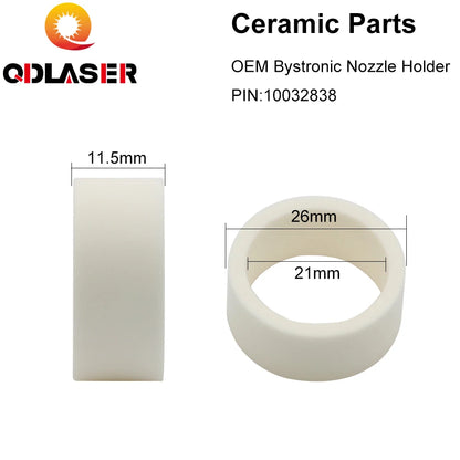 QDLASER  Laser Ceramic Nozzle Holder Type A 10032838 D26 H11.5
