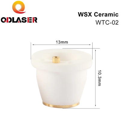 QDLASER WSX Fiber Laser Ceramic Ring Nozzle Holder WTC-02 For Mini Cutting Head