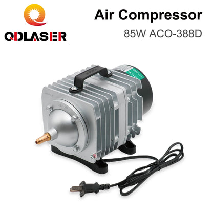 QDLASER Air Compressor 85W ACO-388D Electrical Magnetic Air Pump 110/220V 50/60HZ for CO2 Laser Engraving Cutting Machine
